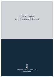 Plan oncolÃ³gico de la Comunidad Valenciana - Conselleria de Sanitat