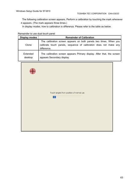 Windows Setup Guide for ST-B10 - Toshiba Tec