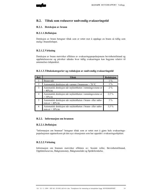 Allsafe hovedrapp. vedl. B (pdf) - COWI