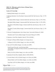 PHIL 181 - Philosophy and the Science of Human Nature Professor ...