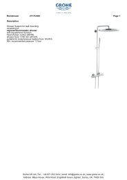 exposed thermostatic shower with Aquadimmer function ... - GROHE