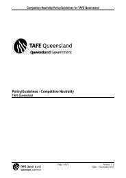 TAFE Queensland Competitive Neutrality Guidelines - Training ...