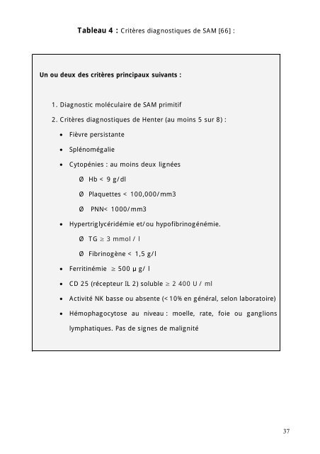 SYNDROME D'ACTIVATION MACROPHAGIQUE CHEZ L ... - Toubkal