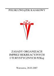 ZASADY ORGANIZACJI IMPREZ REKREACYJNYCH I ...