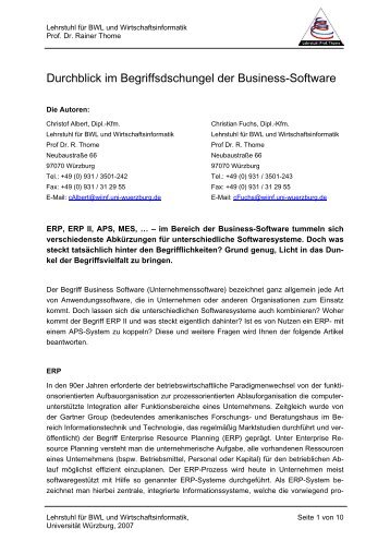 Durchblick im Begriffsdschungel der Business-Software