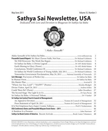 May - June - USA Sai Organization - International Sri Sathya Sai ...