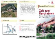 Zeit zum Durchatmen - Rangauklinik Ansbach GmbH