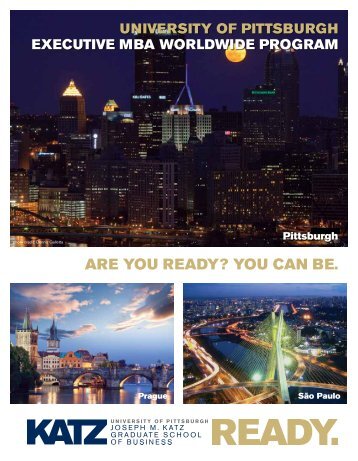 YOU cAN BE. - Pitt Business - University of Pittsburgh