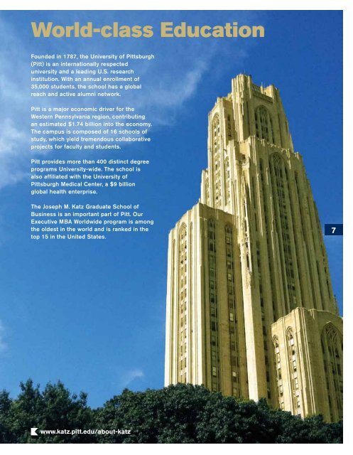 YOU cAN BE. - Pitt Business - University of Pittsburgh