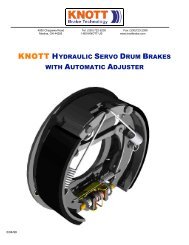 Hydraulic Servo Drum Brakes - Knott Brake Company