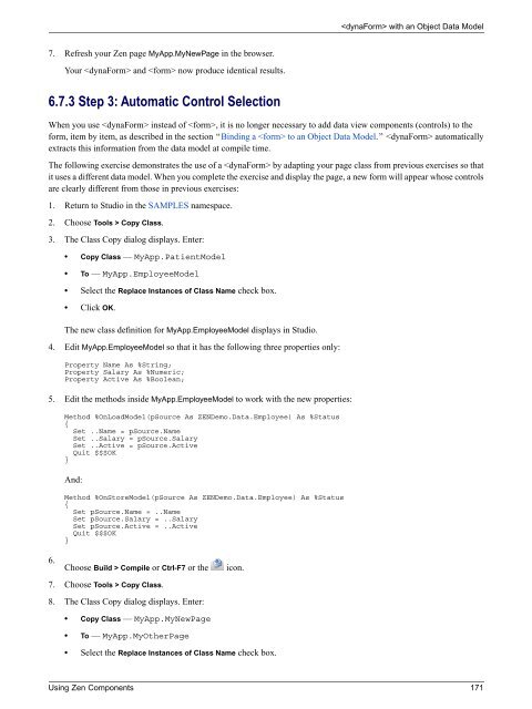 Using Zen Components - InterSystems Documentation