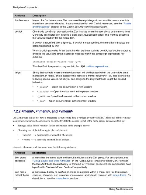 Using Zen Components - InterSystems Documentation