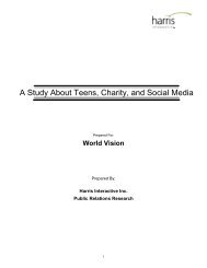 A Study About Teens, Charity, and Social Media - World Vision