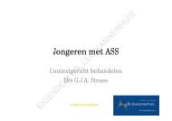 Jongeren met ASS versie Thea Stroes - Dr. Leo Kannerhuis