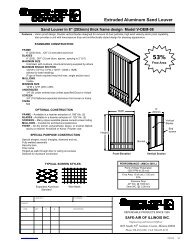 Extruded Aluminum Sand Louver - Safe-Air Dowco