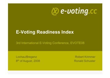 E-Voting Readiness Index - E-Voting.cc