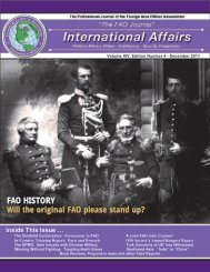 FAO HISTORY Will the original FAO please stand up? - Faoa