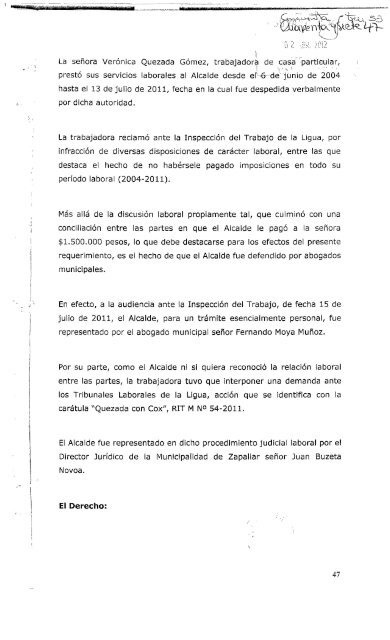 Rol 46-2012 - Tribunal Calificador de Elecciones