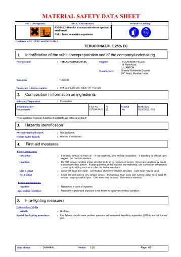 Tebuconazole 25% EC - Nulandis