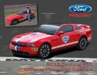Official Pace Car Replica Official Pace Car Replica - The Mustang ...