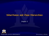 Inheritance and Class Hierarchies