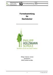 Formelsammlung für Dachdecker - Philipp-Holzmann-Schule