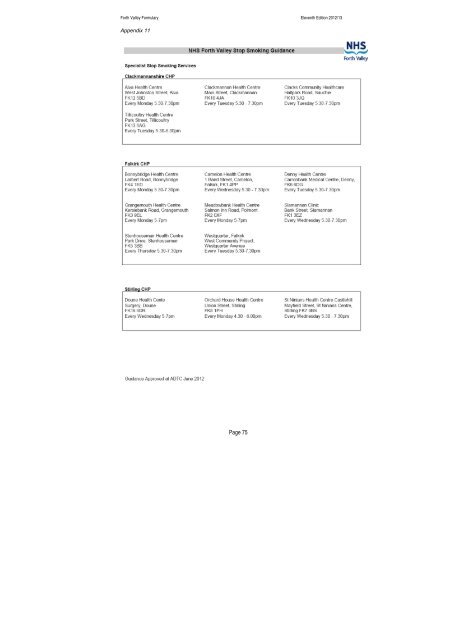 nhs forth valley formulary 11 - Community Pharmacy