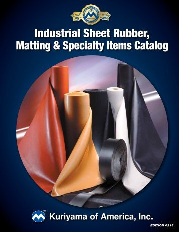 Industrial Sheet Rubber, Matting & Specialty Items Catalog