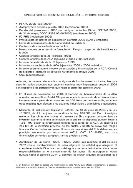 Informe 13/2006