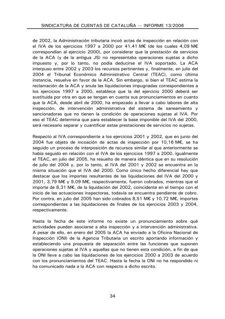 Informe 13/2006