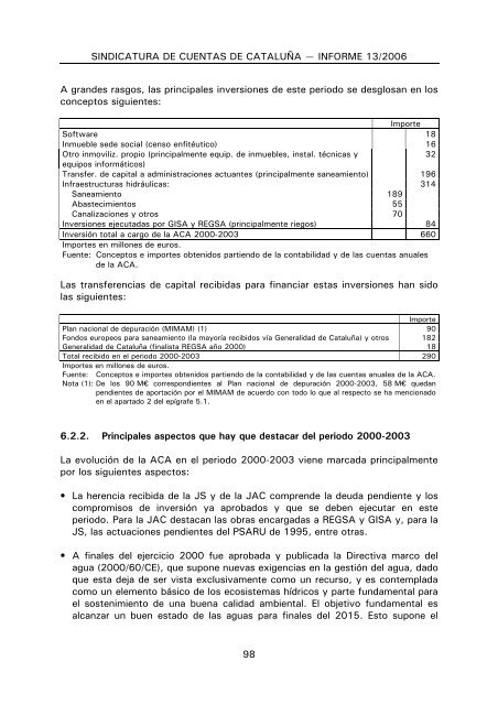 Informe 13/2006