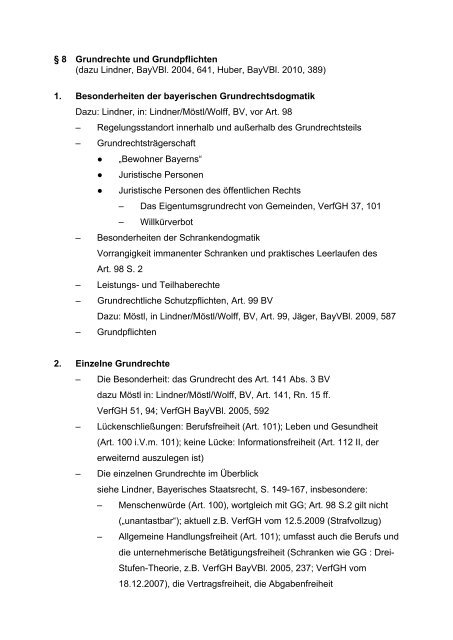 Â§8-Grundrechte und Grundpflichten