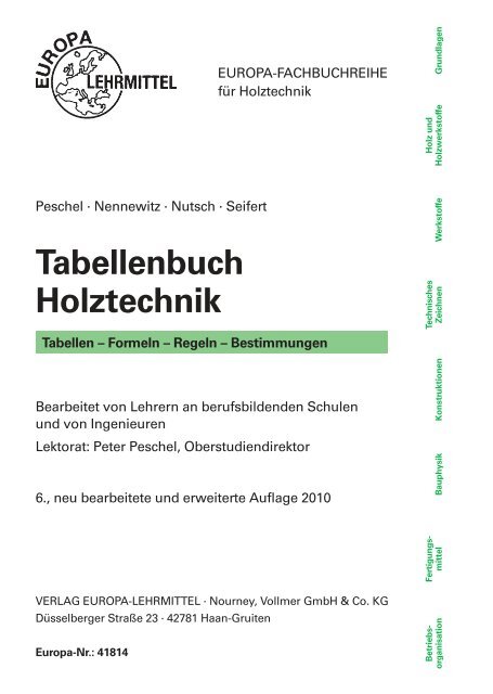 Tabellenbuch Holztechnik