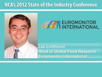 Lee Linthicum Head of Global Food Research Euromonitor ...