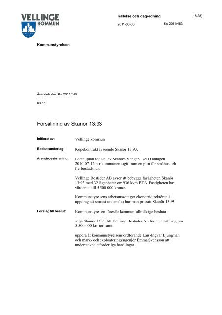 2011-08-30 (PDF-dokument, 184 kB) - Vellinge kommun