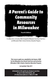 A Parent's Guide to Community Resources in Milwaukee