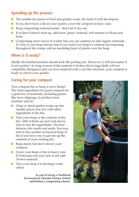 Composting and Worm Farming - Northland Regional Council