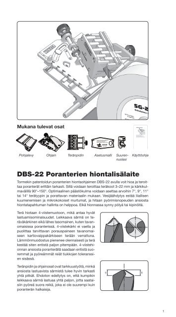 PDF DBS-22 KÃ¤yttÃ¶ohje - Tormek