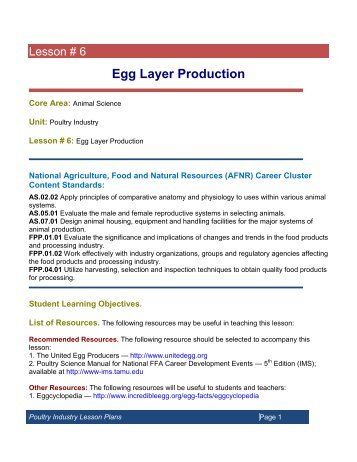 Egg Layer Production - U.S. Poultry and Egg Association