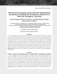 Aislamiento de bacterias potencialmente degradadoras de petróleo en