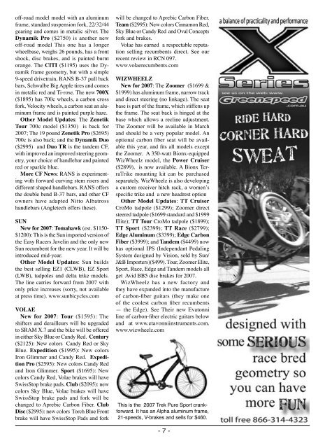 Recumbent Cyclist News - Steve Briggs