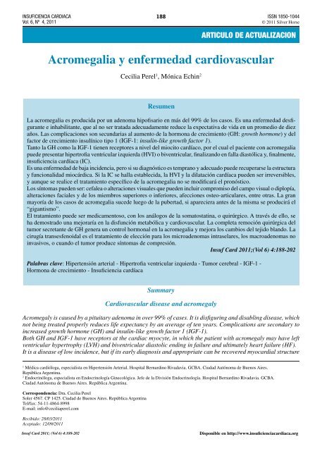 Patogénesis de la hipertensión en acromegalia y gigantismo