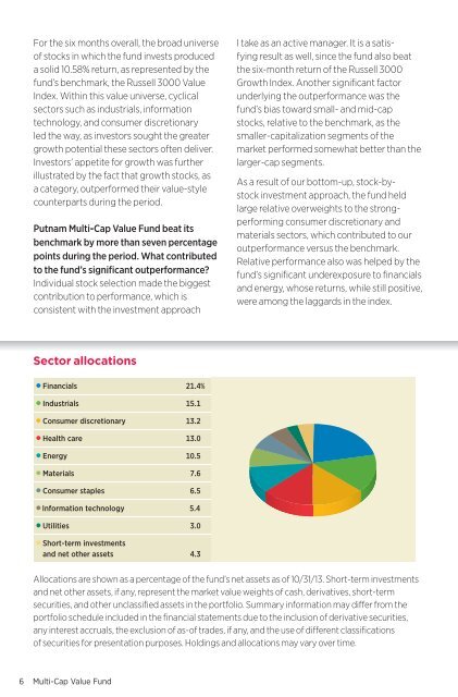 Putnam Multi-Cap Value Fund - Putnam Investments