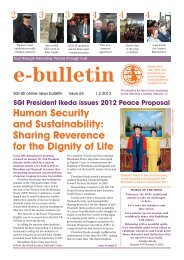 sgi-e-bulletin-issue-no65 - SGI-UK E-Bulletin and Podcast