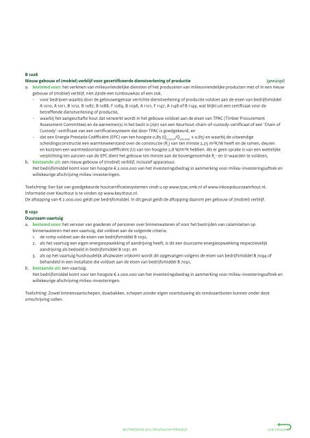 Brochure en Milieulijst 2012 - Agentschap NL