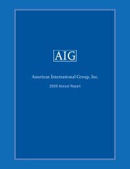 2009 Annual Report - AIG.com