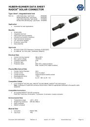 huber+suhner data sheet radox solar connector - Composites