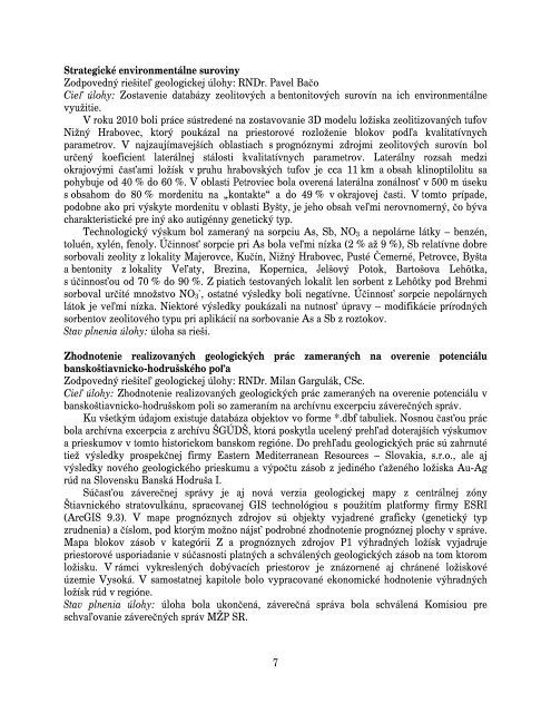 Å tÃ¡tny geologickÃ½ Ãºstav DÅ  (pdf, 1,16 MB) - Ministerstvo Å¾ivotnÃ©ho ...