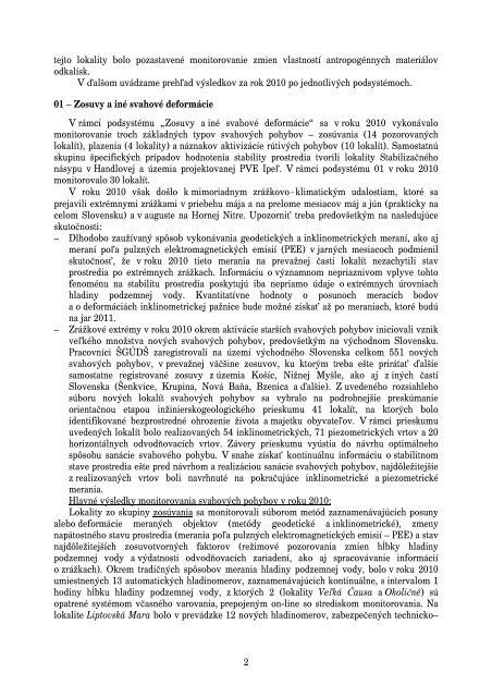 Å tÃ¡tny geologickÃ½ Ãºstav DÅ  (pdf, 1,16 MB) - Ministerstvo Å¾ivotnÃ©ho ...