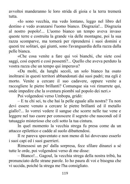 "Le caverne dei diamanti" di Emilio Salgari - Altervista